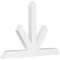 Ekena Millwork Saratoga Architectural Grade PVC Gable Bracket, 72"W x 48"H x 4"D x 6"F, 16/12 Pitch GBP072X48X0406SAR00 - alternate 1